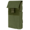 The Condor Shotgun Reload Pouch in Olive Drab is a rectangular tactical pouch with a flap cover, secured by hook-and-loop fastener and a fabric pull tab.