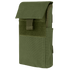 The Condor Shotgun Reload Pouch in Olive Drab is a rectangular tactical pouch with a flap cover, secured by hook-and-loop fastener and a fabric pull tab.