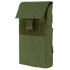 The Condor Shotgun Reload Pouch in Olive Drab is a rectangular tactical pouch with a flap cover, secured by hook-and-loop fastener and a fabric pull tab.