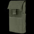 The Condor Shotgun Reload Pouch is a green tactical pouch made of durable fabric, featuring a flap closure with hook-and-loop fastener and a pull tab.