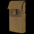 The Condor Shotgun Reload Pouch is a brown tactical pouch made of durable fabric, featuring a front flap closure with a hook-and-loop fastener.