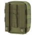 The Condor Sidekick Pouch | SALE is an olive green tactical pouch with MOLLE webbing and snap-button straps, perfect for attaching to backpacks or gear—ideal for EDC or law enforcement use.