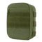 The Condor Sidekick Pouch is a compact olive drab tactical pouch with a zipper closure, front velcro strips, and side attachment straps.