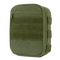 The Condor Sidekick Pouch is a compact olive drab tactical pouch with a zipper closure, front velcro strips, and side attachment straps.