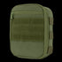 The Condor Sidekick Pouch is a compact olive drab tactical pouch with a zipper closure, front velcro strips, and side attachment straps.
