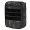 The Condor Sidekick Pouch in MultiCam Black features zipper closure, MOLLE webbing, and front Velcro strips for tactical use.