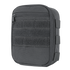 The Condor Sidekick Pouch | SALE is a compact, rectangular gray tactical pouch featuring a front zipper pocket, Velcro strips, and side MOLLE webbing—perfect for law enforcement or first responders.