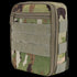 The Condor Sidekick Pouch in Scorpion OCP is a compact, zippered pouch featuring a camouflage pattern and several horizontal Velcro strips on the front.