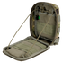 The Condor Sidekick Pouch - Scorpion OCP is shown open, displaying several elastic loops and compartments to organize small items.