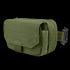 The Condor Digi Pouch in Olive Drab features a fold-over flap, buckle closure, and multiple compartments, shown against a white background.