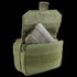 The Condor Digi Pouch - Scorpion OCP is a tactical pouch with an open flap, olive green in color and military-designed, holding one gray magazine inside the main pocket.