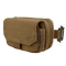 The Condor Digi Pouch is a compact brown tactical pouch with a flap closure, zipper compartment, and side strap with metal buckle—perfect for carrying shooting range essentials or everyday law enforcement gear.