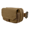 The Condor Digi Pouch is a compact brown tactical pouch with a flap closure, zipper compartment, and side strap with metal buckle—perfect for carrying shooting range essentials or everyday law enforcement gear.