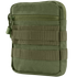 The Condor G.P. Pouch in Olive Drab features zippered compartments and MOLLE webbing, ideal for organizing gear and attaching to backpacks or belts.