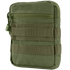 The Condor G.P. Pouch in Olive Drab features zippered compartments and MOLLE webbing, ideal for organizing gear and attaching to backpacks or belts.