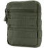 The Condor G.P. Pouch in olive green features a zipper closure, front zip pocket, and horizontal webbing for modular attachments—perfect for everyday carry or law enforcement use.