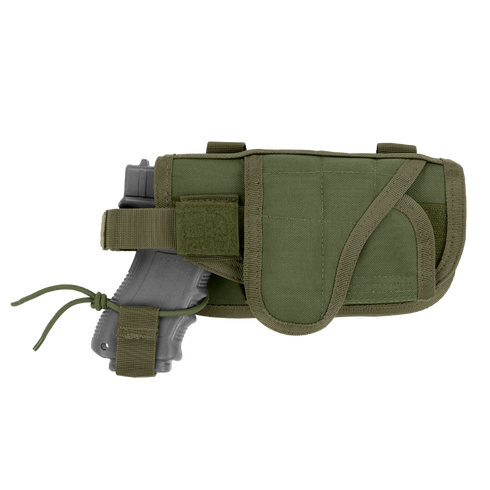 The Condor HT Holster in Olive Drab, shown with a gray training pistol partially inserted, is displayed against a plain white background.