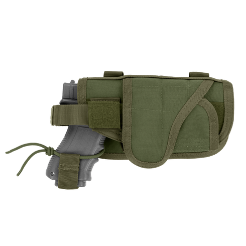 The Condor HT Holster in Olive Drab, shown with a gray training pistol partially inserted, is displayed against a plain white background.