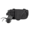 The Condor HT Holster in black, featuring a secured strap and holding a mock firearm, is shown on a plain white background.
