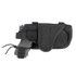 The Condor HT Holster in black, featuring a secured strap and holding a mock firearm, is shown on a plain white background.