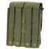 Condor Double AK/AR Mag Pouch - Scorpion OCP, featuring MOLLE webbing and snap-button straps, holds magazines securely; olive green design shown with a metal object partially visible at the top right corner.
