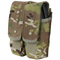 A Condor Double AK/AR Mag Pouch in Scorpion OCP holds two magazines and features a camouflage design.