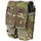 A Condor Double AK/AR Mag Pouch in Scorpion OCP holds two magazines and features a camouflage design.
