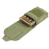 The Condor Tech Sheath | SALE is an olive green tactical fabric pouch with a Velcro closure, designed to securely hold gear—ideal for first responders or law enforcement use.