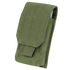 The Condor Tech Sheath | SALE is an olive green tactical nylon pouch with a flap closure and Velcro fastener, ideal for law enforcement or first responders to carry small items and accessories.