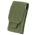 The Condor Tech Sheath | SALE is an olive green tactical nylon pouch with a flap closure and Velcro fastener, ideal for law enforcement or first responders to carry small items and accessories.