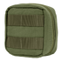 The Condor 4 x 4 Utility Pouch is a compact olive-green pouch made from durable fabric, featuring a zipper closure and horizontal MOLLE straps on the front for easy attachment.