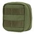 The Condor 4 x 4 Utility Pouch is a compact olive-green pouch made from durable fabric, featuring a zipper closure and horizontal MOLLE straps on the front for easy attachment.