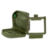 The Condor 4 x 4 Utility Pouch in olive green features organized compartments, a mesh pocket, and an attached transparent panel, all shown against a plain white background.