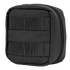 The Condor 4 x 4 Utility Pouch is a compact black pouch featuring front horizontal webbing and a right-side zippered closure, perfect for military use or shooting range trips.