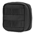 The Condor 4 x 4 Utility Pouch is a compact black pouch featuring front horizontal webbing and a right-side zippered closure, perfect for military use or shooting range trips.