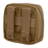 The Condor 4 x 4 Utility Pouch is a small tan pouch with two vertical straps and snap buttons on the back for easy MOLLE attachment—ideal for EDC enthusiasts or bushcraft adventures.
