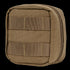 The Condor 4 x 4 Utility Pouch is a compact, square tan pouch with a zipper and front horizontal MOLLE webbing, perfect for military or EDC use.