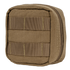 The Condor 4 x 4 Utility Pouch is a compact, square tan pouch with a zipper and front horizontal MOLLE webbing, perfect for military or EDC use.