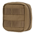 The Condor 4 x 4 Utility Pouch is a compact, square tan pouch with a zipper and front horizontal MOLLE webbing, perfect for military or EDC use.