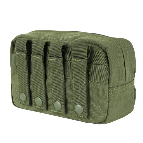 Condor Utility Pouch - Scorpion OCP, made of durable fabric with four buttoned front straps, shown on a plain white background.