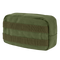The Condor Utility Pouch in Olive Drab features horizontal MOLLE webbing on the front and is made from durable fabric, displayed against a white background.
