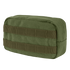 The Condor Utility Pouch in Olive Drab features horizontal MOLLE webbing on the front and is made from durable fabric, displayed against a white background.