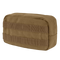 The Condor Utility Pouch is a rectangular tan tactical pouch with durable fabric and MOLLE webbing on the front and side—ideal for EDC or law enforcement use.