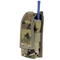 A Condor Radio Pouch in Scorpion OCP camouflage with a partially visible blue baton or antenna inside.