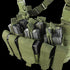 The Condor Recon Chest Rig in MultiCam Black features multiple magazine pouches for carrying rifle mags and gear—perfect for law enforcement or first responders, displayed against a white background.