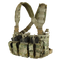 The Condor Recon Chest Rig in MultiCam features adjustable straps and multiple magazine pouches for tactical use.