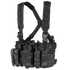 The Condor Recon Chest Rig in MultiCam Black features multiple pouches and adjustable straps, ideal for carrying gear and magazines.