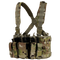 The Condor Recon Chest Rig in Scorpion OCP features multiple pouches and adjustable shoulder straps, ideal for carrying magazines and gear in a versatile camouflage design.