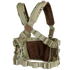 The Condor Rapid Assault Chest Rig - Scorpion OCP is shown from the back on a white background, featuring adjustable straps, buckles, and multiple attachment points.