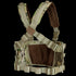 The Condor Rapid Assault Chest Rig in Scorpion OCP features adjustable straps, mesh backing, and MOLLE webbing, making it ideal for military or law enforcement operations.